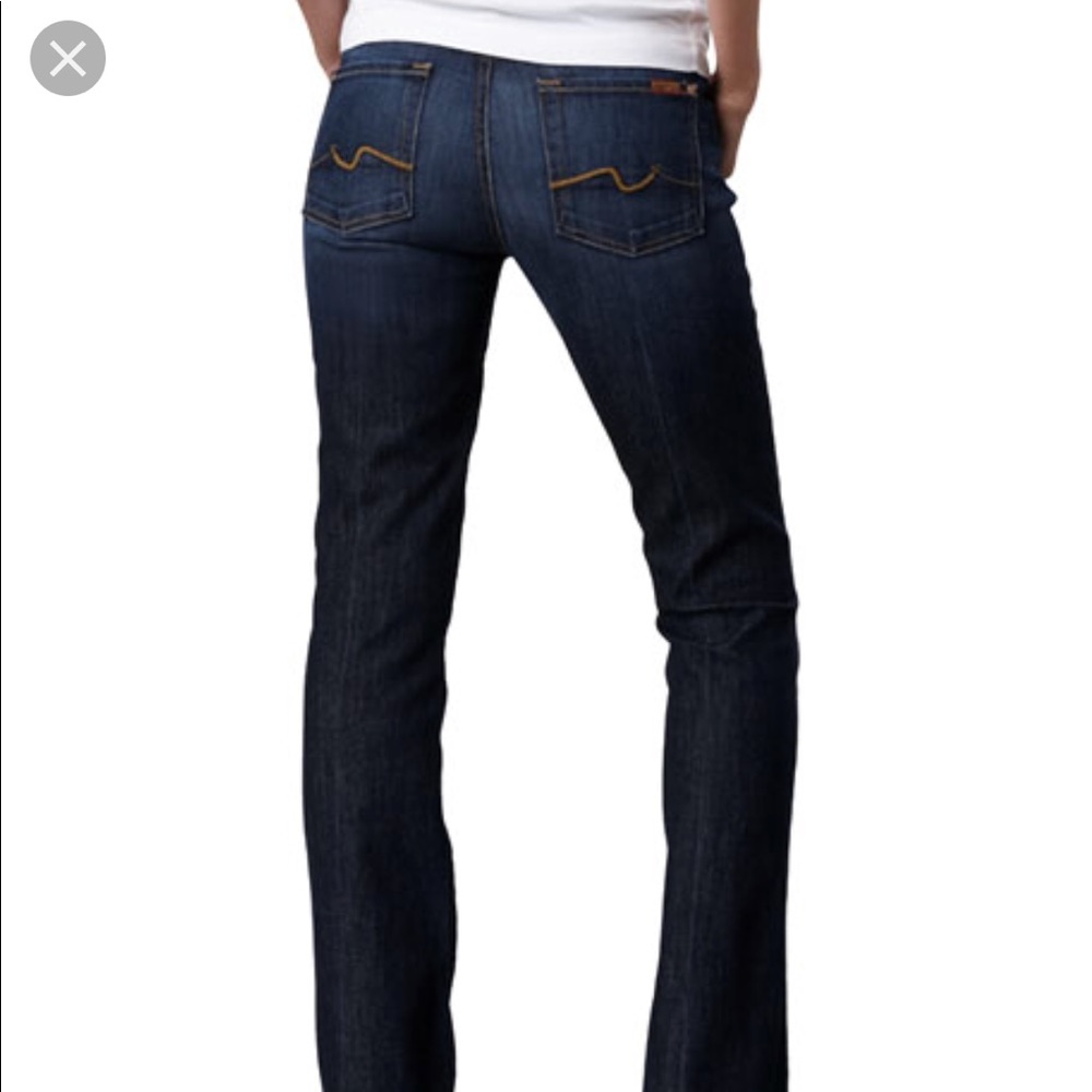 7 For All Mankind Women's Dark Wash Bootcut Jeans